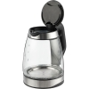 Электрический чайник Lumimore, стеклянный, серебристо-черный, черный, серебристый