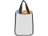 Ламинированная сумка для покупок, малая, 80 г/м2, белый, нетканый материал