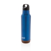 Герметичная вакуумная бутылка Cork, 600 мл, синий, нержавеющая сталь; pp