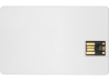 USB 2.0-флешка на 16 Гб «Card» в виде пластиковой карты , белый, пластик