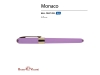 Ручка пластиковая шариковая «Monaco», фиолетовый, пластик, silk-touch