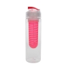 Бутылка для воды "Frutti", пластиковая, с контейнером для ягод и фруктов, 700 мл., красный, прозрачный, красный, пластик