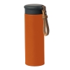 Термос вакуумный STRIPE, оранжевый, нержавеющая сталь, 450 мл, оранжевый, черный, нержавеющая сталь, пластик, искусственная кожа