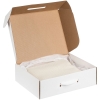 Коробка самосборная Light Case, белая, с белой ручкой, белый, картон