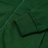 Толстовка с капюшоном на молнии Unit Siverga Heavy, темно-зеленая, зеленый, хлопок