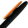 Ручка шариковая Prodir DS5 TRR-P Soft Touch, черная с оранжевым, черный, оранжевый, пластик; покрытие софт-тач