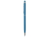 Ручка-стилус металлическая шариковая «Jucy Soft» soft-touch, голубой, soft touch