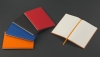 Блокнот "Маджента", формат А5, оранжевый, искусственная кожа/soft touch