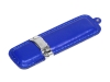 USB 3.0- флешка на 64 Гб классической прямоугольной формы, серебристый, кожа