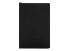 Бизнес-блокнот А5 «С3» soft-touch с магнитным держателем для ручки, черный, пластик, кожзам
