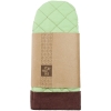 Прихватка-рукавица Keep Palms, зеленая, зеленый, хлопок; лен, ватин 280 г/м²