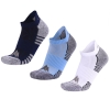 Набор из 3 пар спортивных женских носков Monterno Sport, синий, голубой и белый, белый, голубой