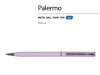 Ручка металлическая шариковая «Palermo», софт-тач, фиолетовый, серебристый, soft touch