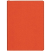 Блокнот Verso в клетку, оранжевый, оранжевый, кожзам
