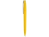 Ручка пластиковая soft-touch шариковая «Zorro», белый, желтый, soft touch