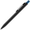 Ручка шариковая Chromatic, черная с синим, черный, металл