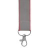Лента светоотражающая Interlevel, красная с серым, красный, серый, нейлон; пластик; металл