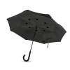 Зонт реверсивный, черный, полиэстер