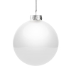 Елочный шар Finery Gloss, 10 см, глянцевый белый, белый