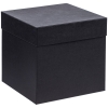 Коробка Cube, M, черная, черный, картон