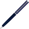 BULLET, ручка шариковая, синий/хром, металл, синий, серебристый, металл