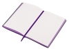 Бизнес-блокнот А5 «C1» soft-touch, фиолетовый, кожзам, soft touch