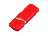 USB 2.0- флешка на 64 Гб с оригинальным колпачком, красный, пластик