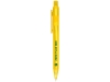 Ручка пластиковая шариковая «Calypso» перламутровая, желтый, пластик
