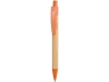 Ручка шариковая бамбуковая STOA, оранжевый, бежевый, пластик, растительные волокна