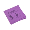 Салфетка из микрофибры спортивная "Тонус" с гравировкой "Танцы", фиолетовый, полиэстер