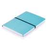 Блокнот формата A5, синий, бумага; polyurethane