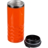 Термостакан Prism, оранжевый, оранжевый, наружная стенка корпуса, крышка - пластик; внутренняя стенка - нержавеющая сталь