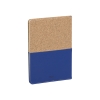 Блокнот "Фьюджи", формат А5, покрытие soft touch+пробка, синий, имитация кожи/пробка