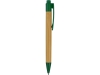 Ручка шариковая «Borneo», коричневый, зеленый, пластик, бамбук