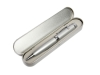 Металлический пенал для ручки, серебристый, металл