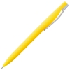 Ручка шариковая Pin Soft Touch, желтая, желтый, пластик; покрытие софт-тач