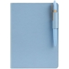Ежедневник Tact, недатированный, голубой, голубой, искусственная кожа; покрытие софт-тач