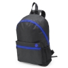 Рюкзак "Town", черный с синими молниями, 28х38х12 см, полиэстер 600D, черный, синий, полиэстер 600d