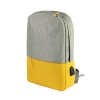 Рюкзак "Beam", серый/желтый, 44х30х10 см, ткань верха: 100% полиамид, подкладка: 100% полиэстер, серый, желтый, пластик