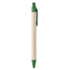 Ручка шариковая, зеленый, картон