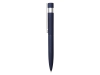 Ручка шариковая металлическая «Matteo» soft-touch, синий, серебристый