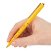 Ручка шариковая Senator Point, ver.2, желтая, желтый, пластик; металл