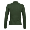 Рубашка поло женская с длинным рукавом Podium 210 темно-зеленая, зеленый, хлопок