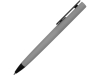 Ручка пластиковая soft-touch шариковая «Taper», черный, серый, soft touch