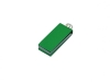 USB 2.0- флешка мини на 8 Гб с мини чипом в цветном корпусе, зеленый, металл