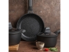 Сковорода блинная с антипригарным покрытием «DARA», 24 см, черный, серый, металл