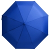 Зонт складной AOC, синий, синий, хромированная сталь, эпонж; ручка - пластик, покрытие софт-тач; каркас - металл, стекловолокно