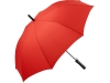 Зонт-трость «Resist» с повышенной стойкостью к порывам ветра, красный, полиэстер