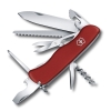 Солдатский нож с фиксатором лезвия OUTRIDER, красный, красный, пластик; металл
