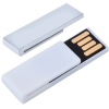 USB flash-карта "Clip" (16Гб), белая, 3,8х1,2х0,5см, пластик, белый, пластик